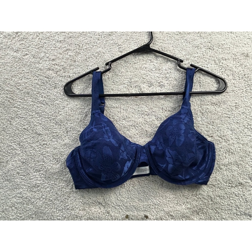 Carole Hochman Women's Navy Blue 36C Underwire Lace Bra